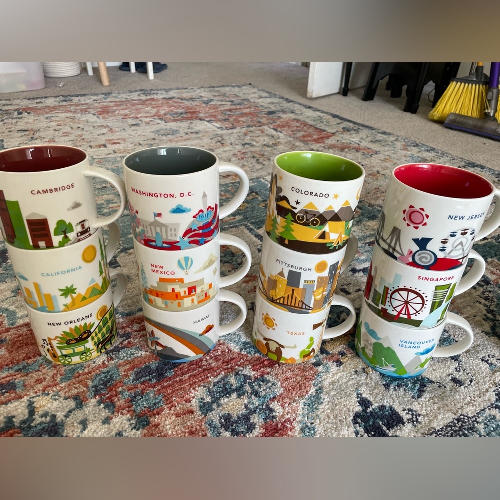 Starbucks travel collectors mugs $30 each firm